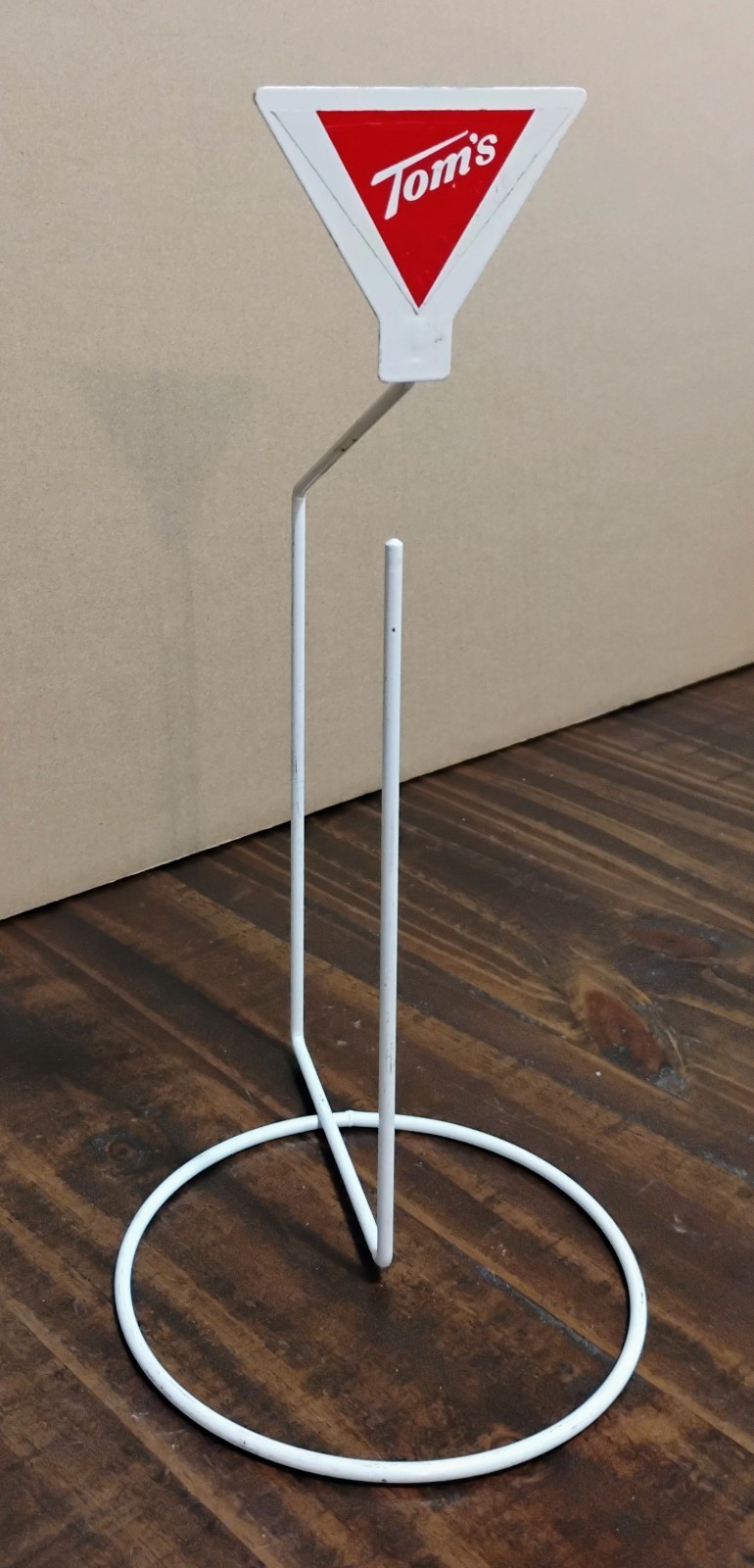 Vintage Tom’s Peanut Chip Counter Top Store Display Rack Metal