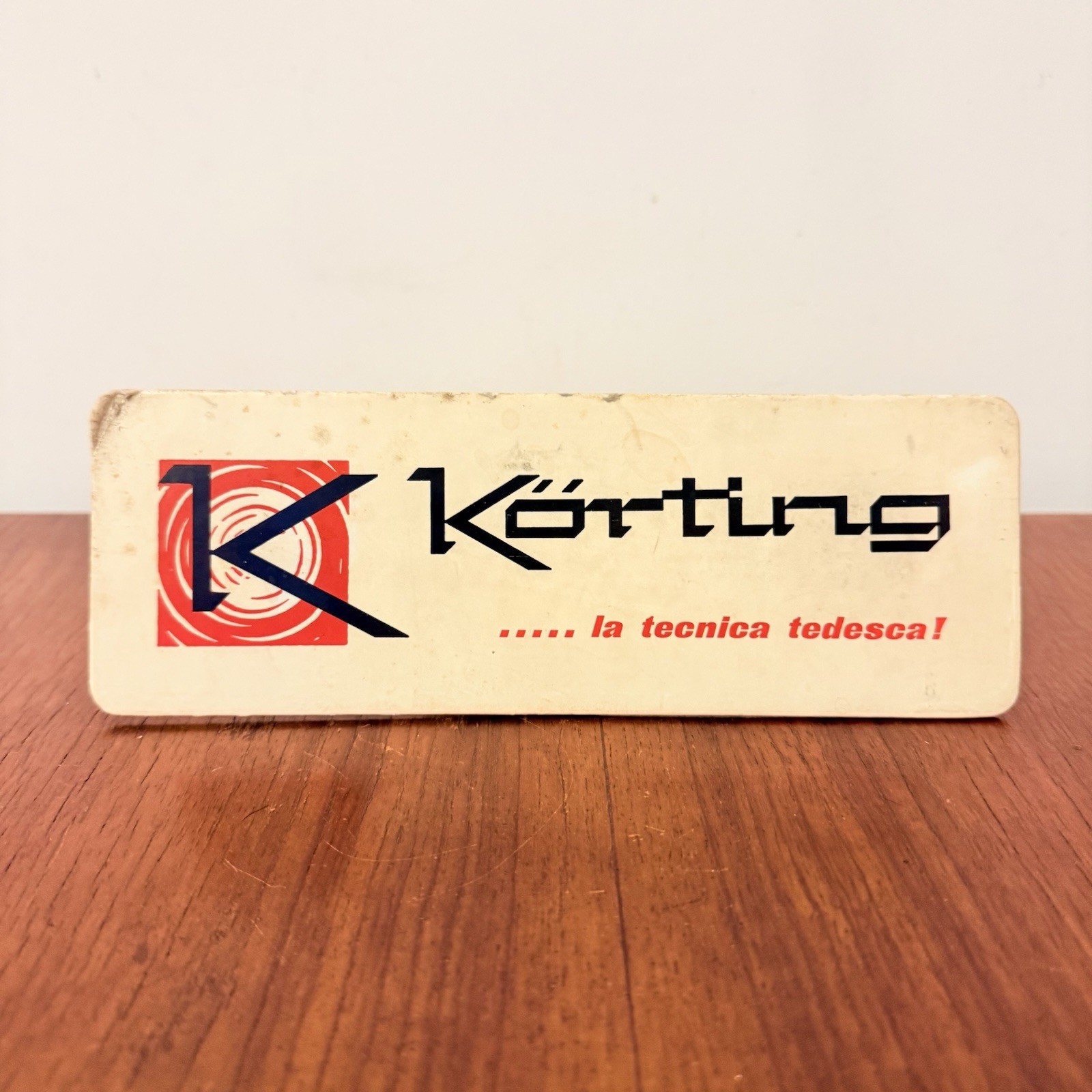 VINTAGE RADIO TV SHORTING CARDBOARD ADVERTISING CARD 1950s RARE SIGN