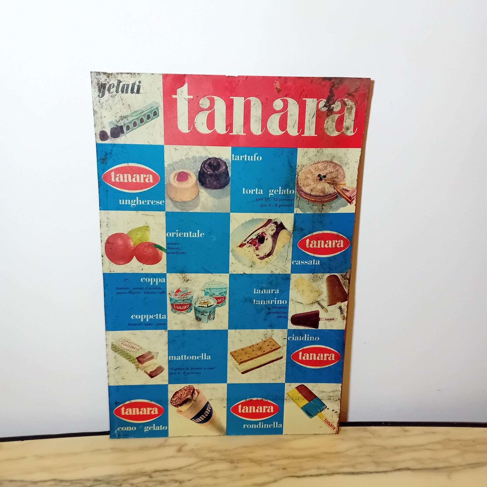 Tanara Ice Cream Table Sign
