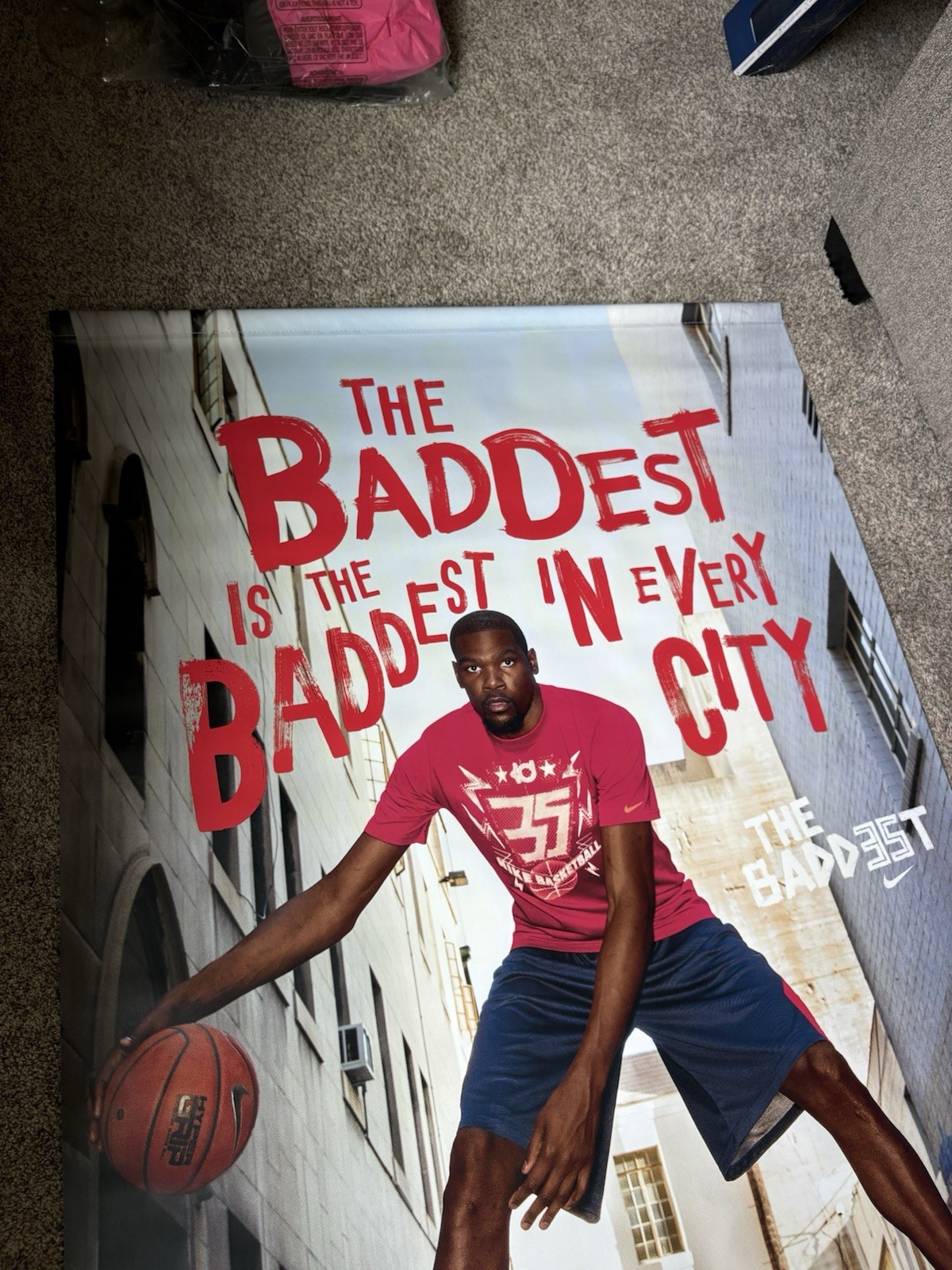 NIKE 2014 KEVIN DURANT KD 7 PROMO FOOTLOCKER STORE DISPLAY POSTER SIGN BANNER