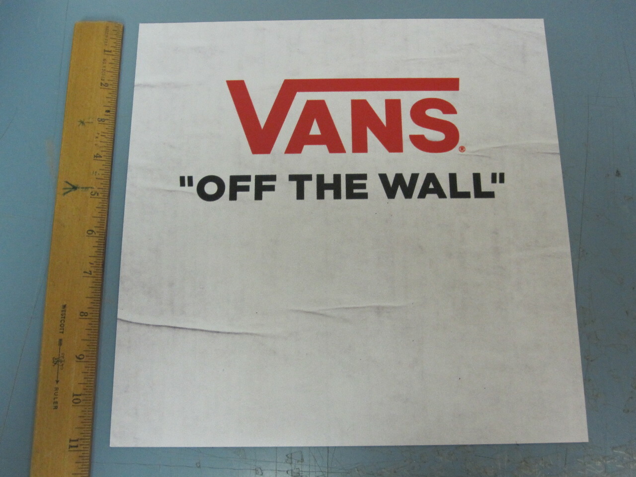 VANS skateboard surf snowboard BMX dealer heavy vinyl display Flawless New 1