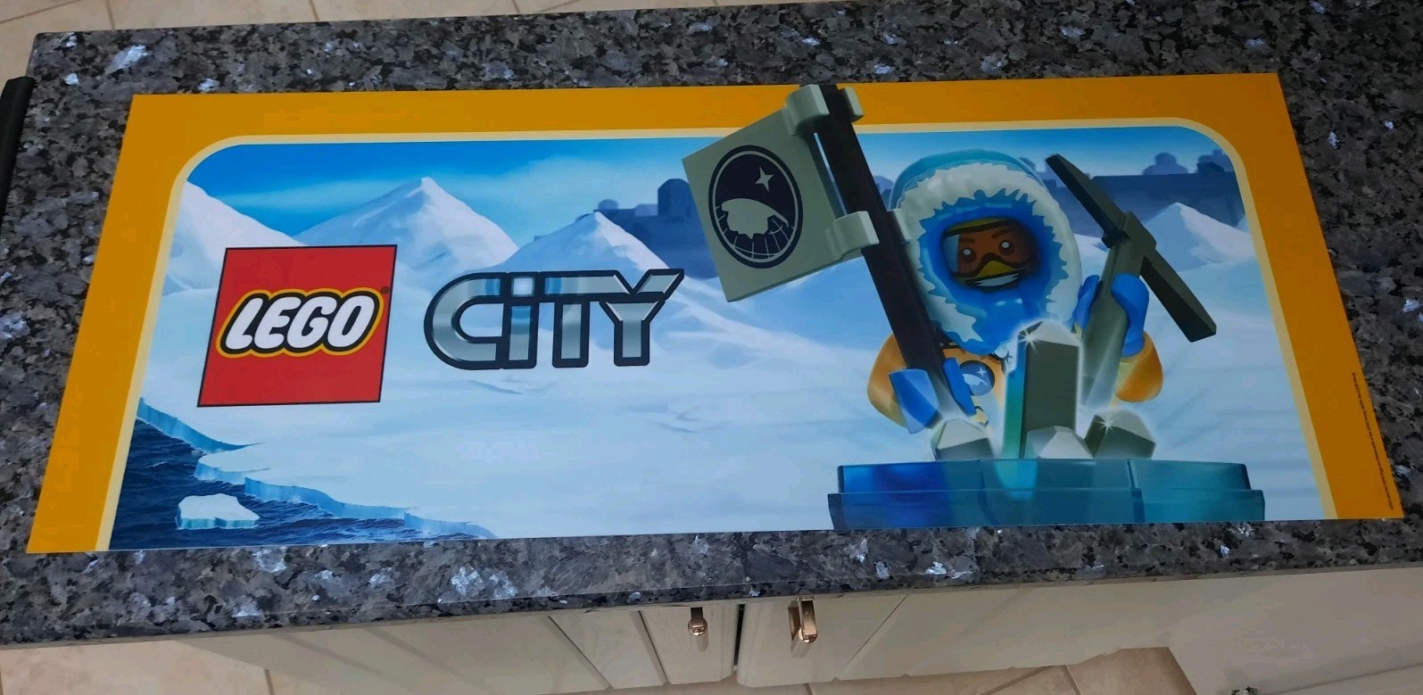 LOT of (3) LEGO Ninjago Star Wars & CITY Acrylic Plastic Toys R Us Display Signs