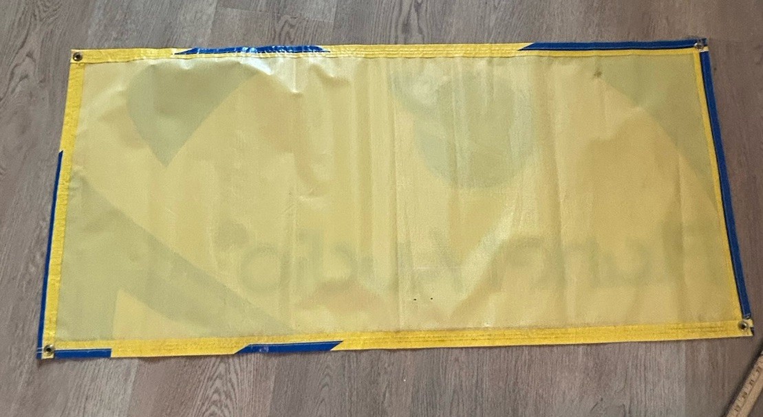Planet Audio Logo Blue/yellow Advertising Banner Vinyl “Your Final destination”