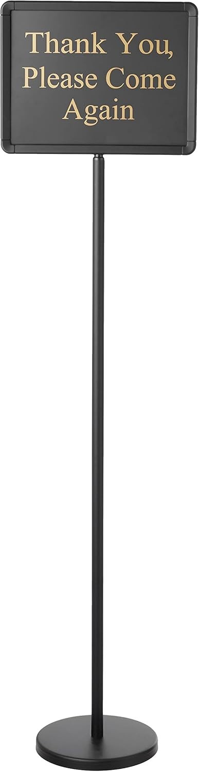 Winco HTS-60K 60″ Hostess Sign with 15 Message Variations,Black