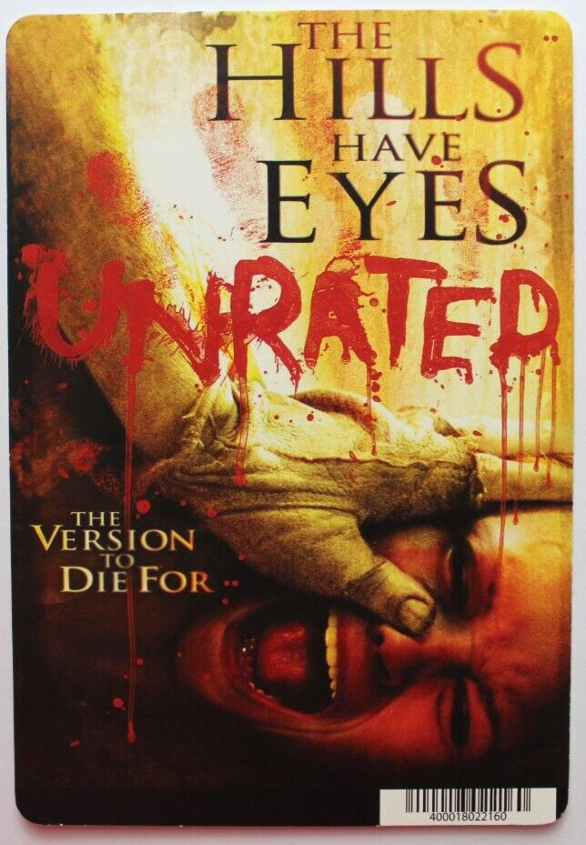 BLOCKBUSTER Movie Backer Card Mini Poster Art 5.5″ x 8″ THE HILLS HAVE EYES