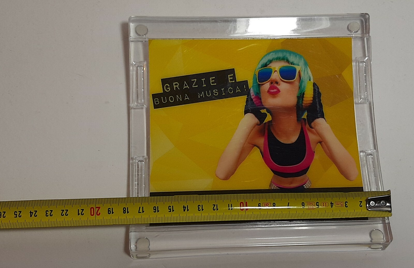 Vintage BELLA AND MONELLA Radio Advertising Rendering cm 18 Plexiglass