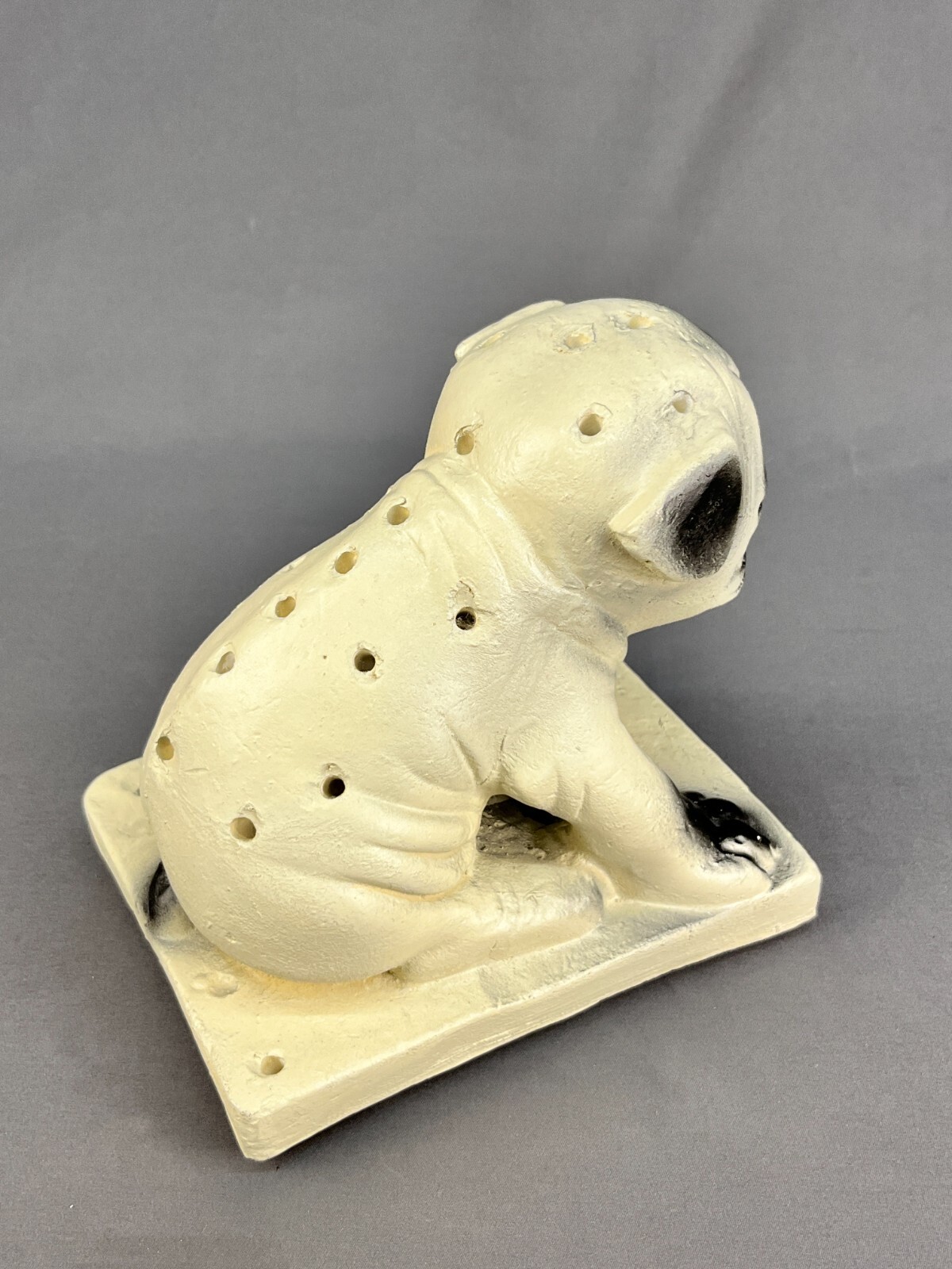 Vintage Morses Pure Pops Bulldog Chalkware 7″ Candy Store Countertop Display (A)