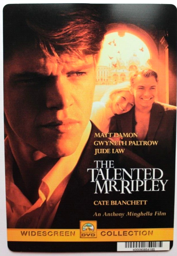 BLOCKBUSTER Backer Card Mini Poster Art 5.5″ x 8″ THE TALENTED MR RIPLEY