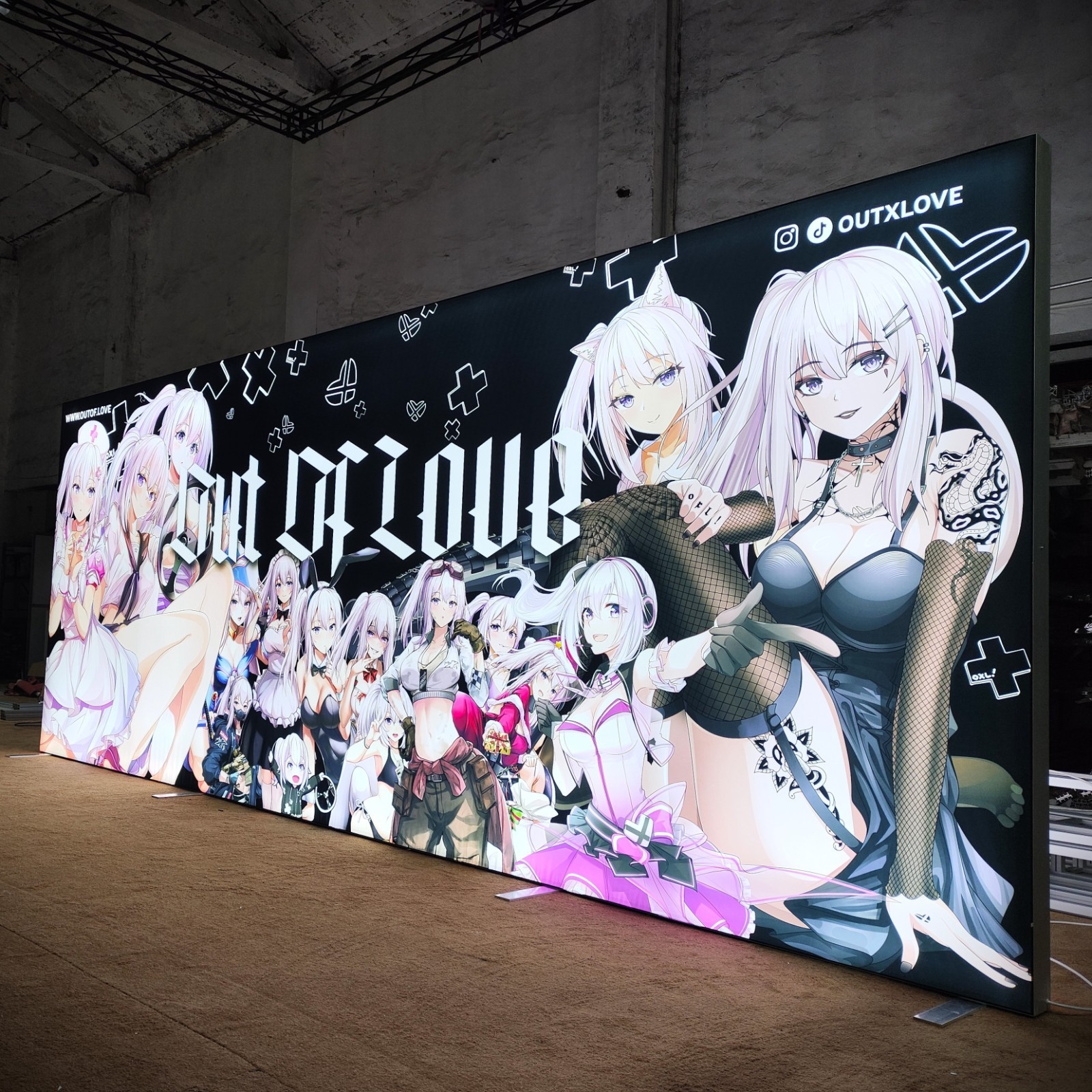 Custom SEG Led Light Box Fabric Trade Show Led Backdrop Exhibition Display Booth