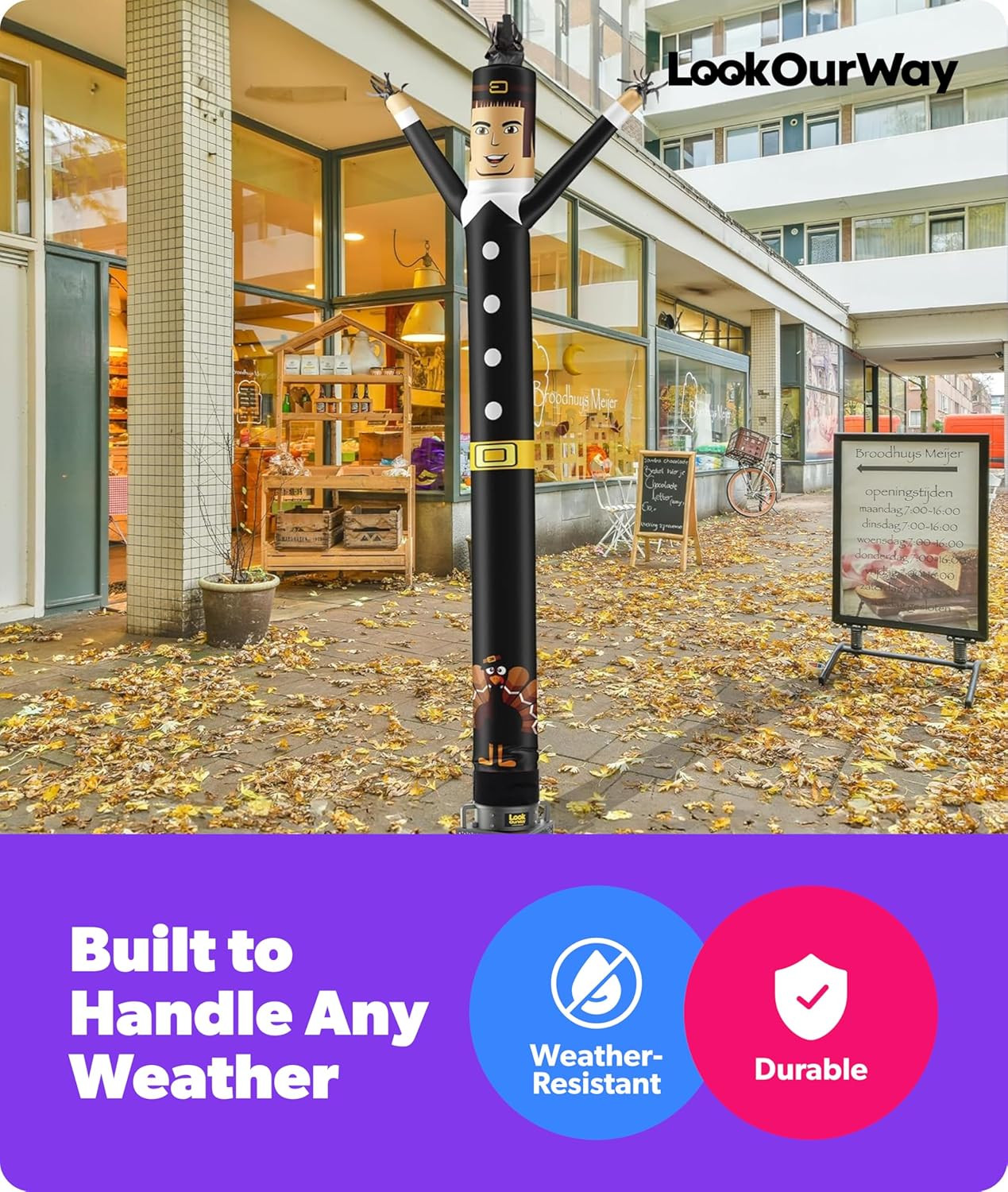 Air Dancers Inflatable Tube Man Attachment – 20 Feet Tall Wacky Waving Inflatabl