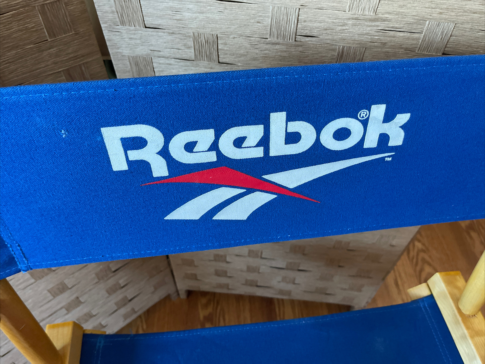 Classic Rare 1990s REEBOK Purple Folding Vintage Telescope Directors Chair