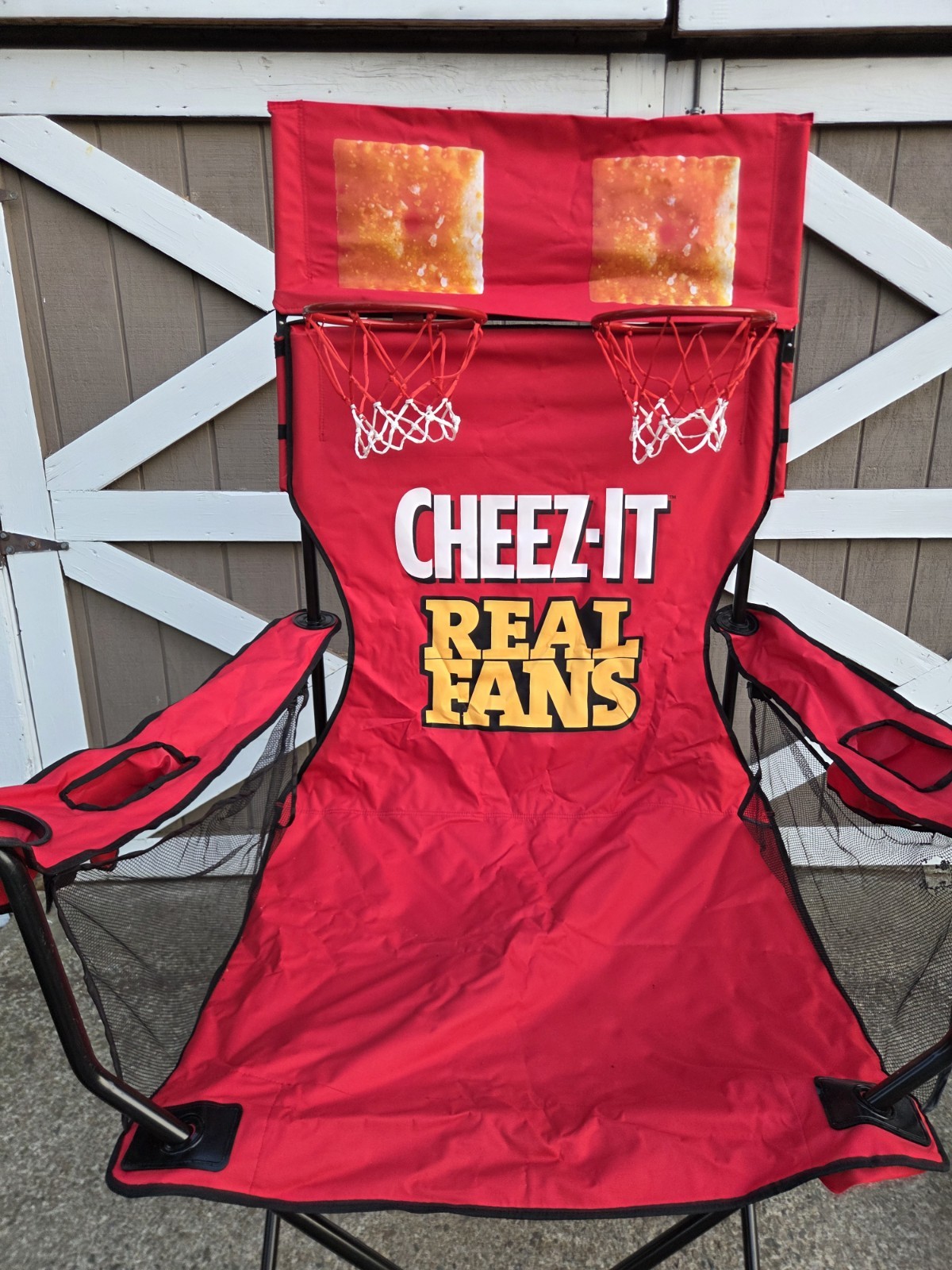 Kelloggs Cheez It Oversized Folding Lawn Chair Wth Basketball Hoops Store…