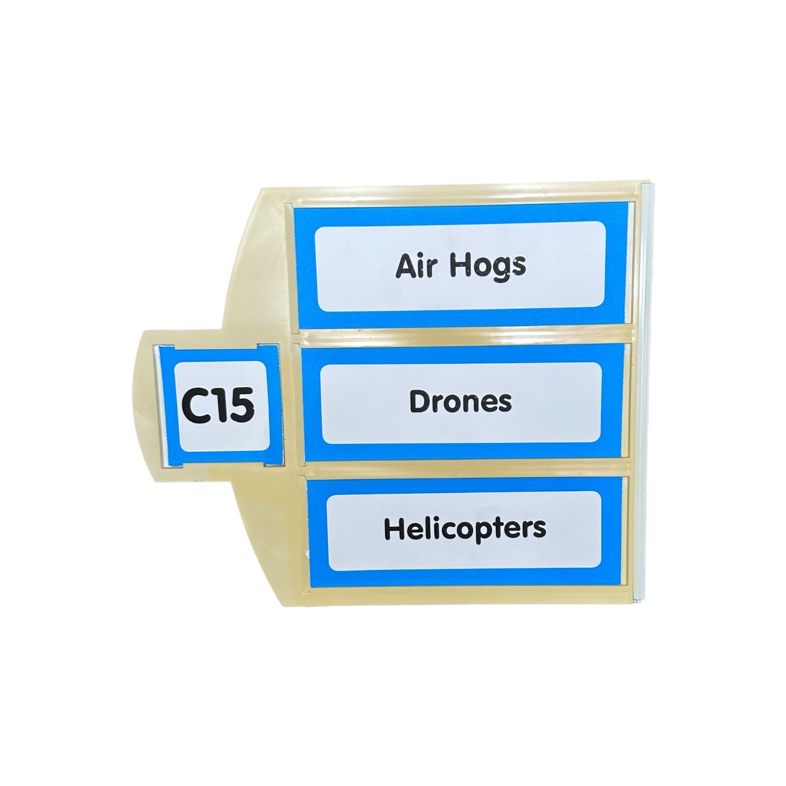 Toys R Us True Aisle Sign C15 Air Hogs, Drones, Helicopters (RIGHT)