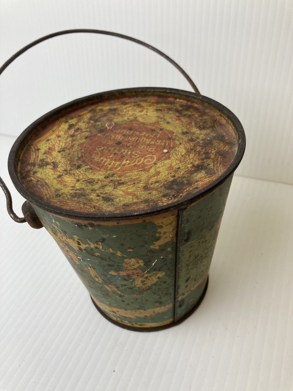 Antique German Advertisement Tin Pail – C4-103