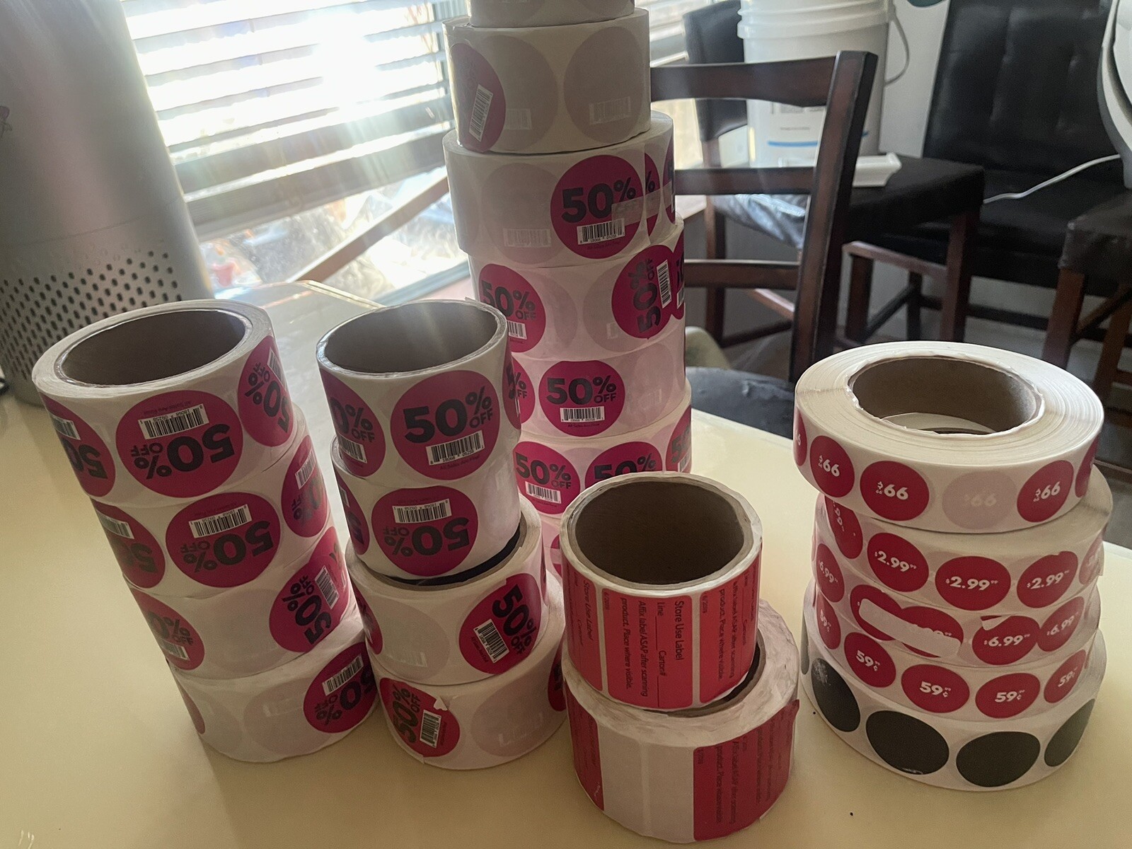 99 Cent Only Price Tags, Gift Cards And Basket