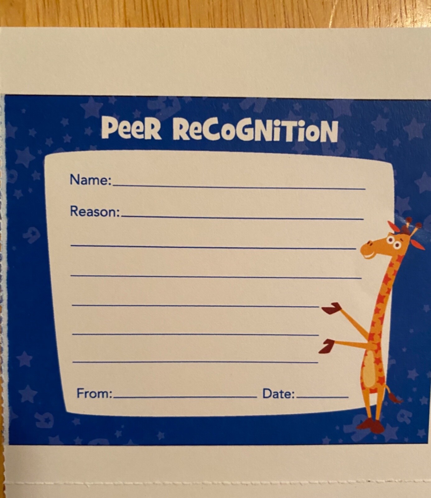 Toys “R” Us Peer Recognition Cards – Set of 2