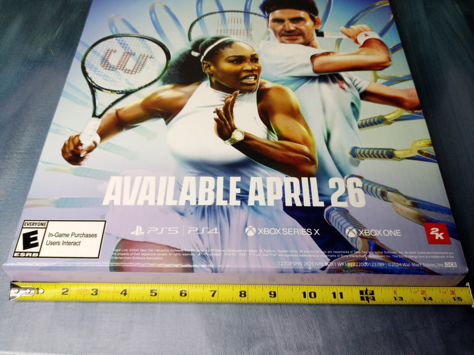 Top Spin 2k25 Store Module Wall Display Serena Williams