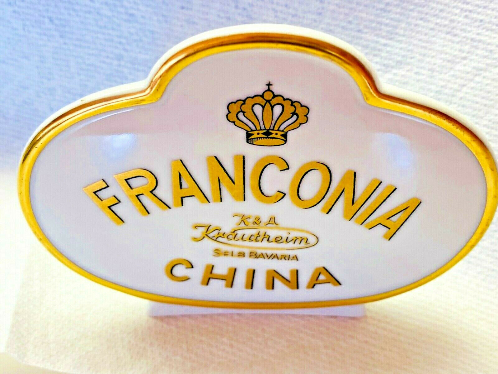 FRANCONIA CHINA Shelf Display ADVERTISING. K&A KRAUTHEIM Serb Bavaria