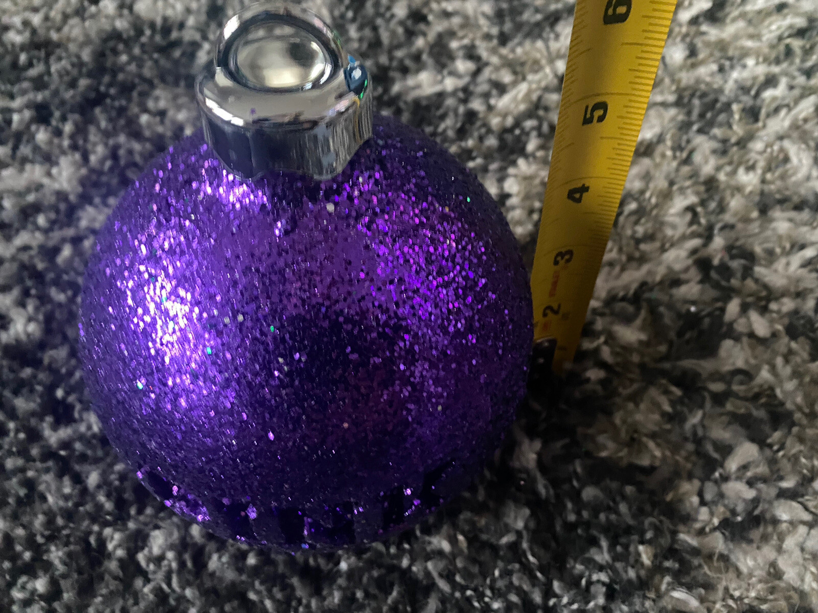 Victoria’s Secret PINK PURPLE Glitter Christmas Ornament Store Display Prop