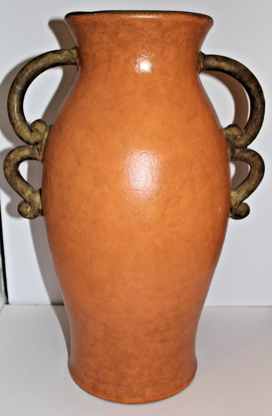 Chateau De Loire French Wine Pottery Jar Double Handle Urn 20″ Tall 20 lbs