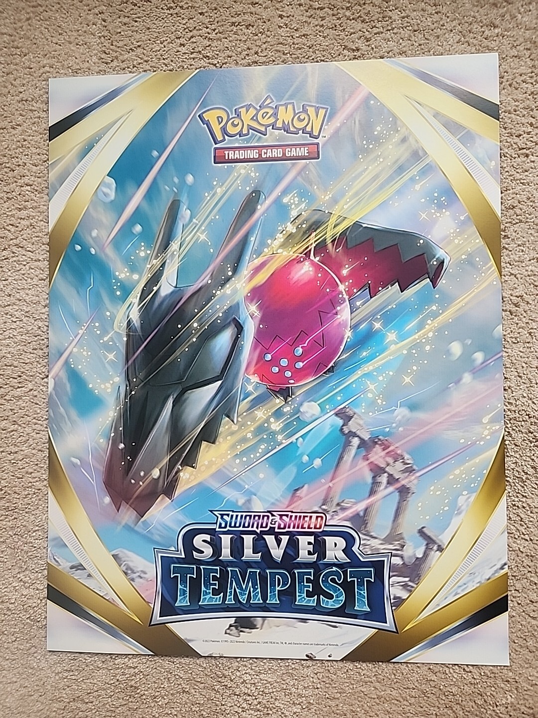Pokemon Silver Tempest Promotional Double Sided Store Display