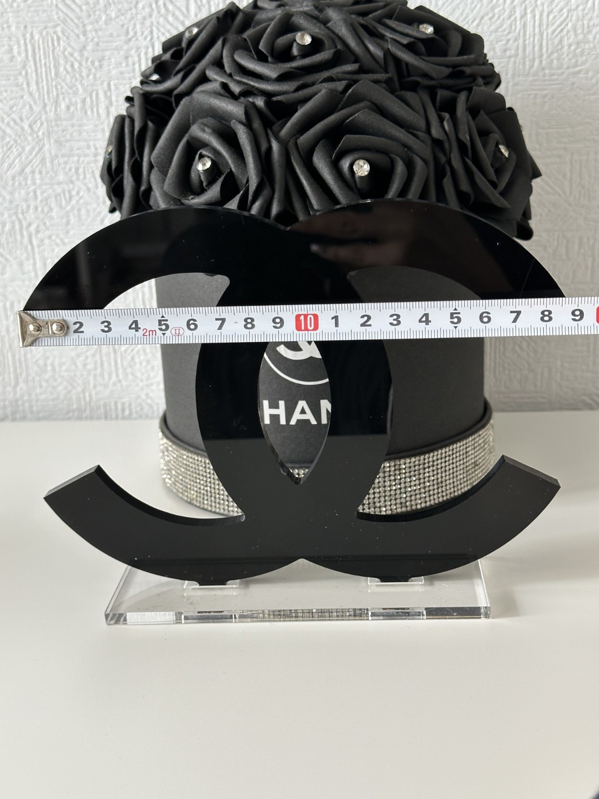 Chanel Logo Black Store Display CoCo Mark Logo Acrylic New