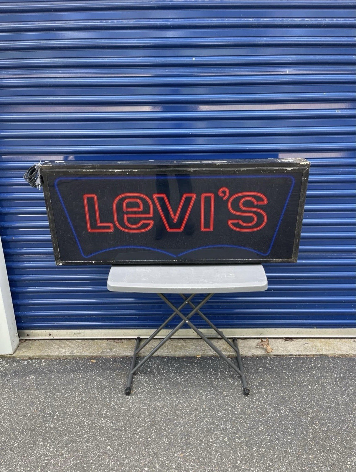 Rare Vintage Levi’s Jeans Clothing Store Lighted Sign Not Working