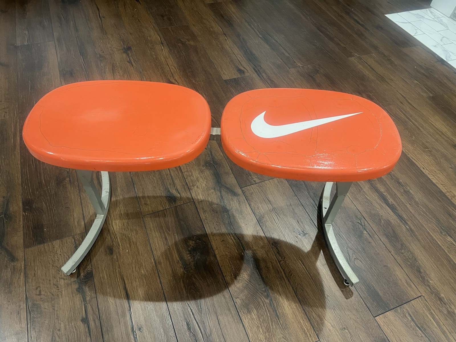 Vintage 80s 90s Nike Fitting STOOL Store Display RARE Advertising Shoes Bench