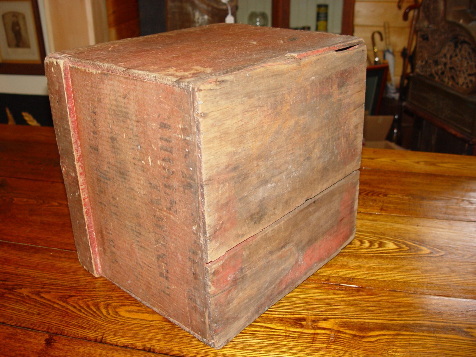 Elmdale MN Advertising Crate Gunderson Bros General Store – Primitive Display