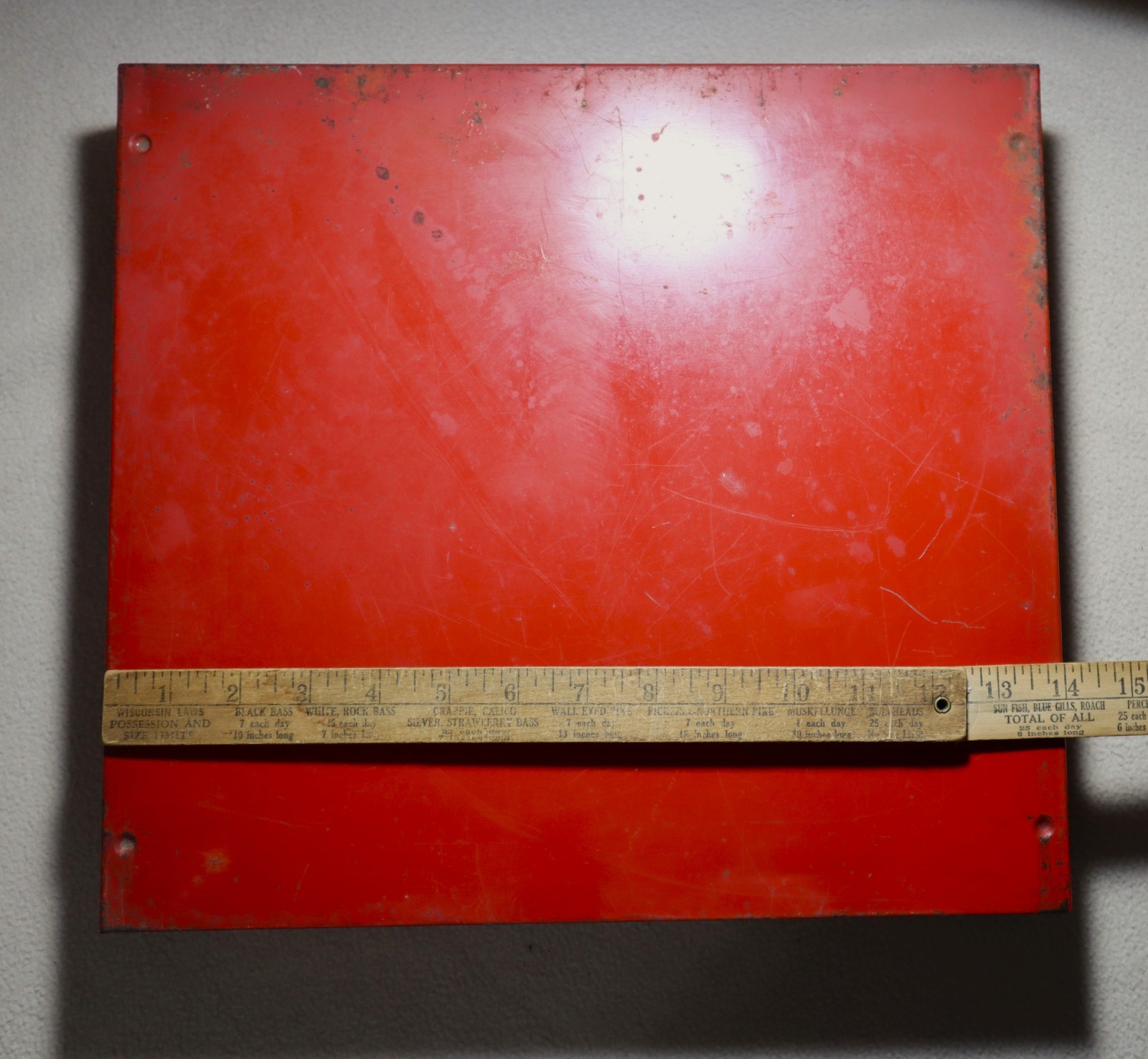 VINTAGE AUTOMOTIVE ARCTIC WIPER BLADES COUNTER TOP EMPTY METAL DISPLAY CASE