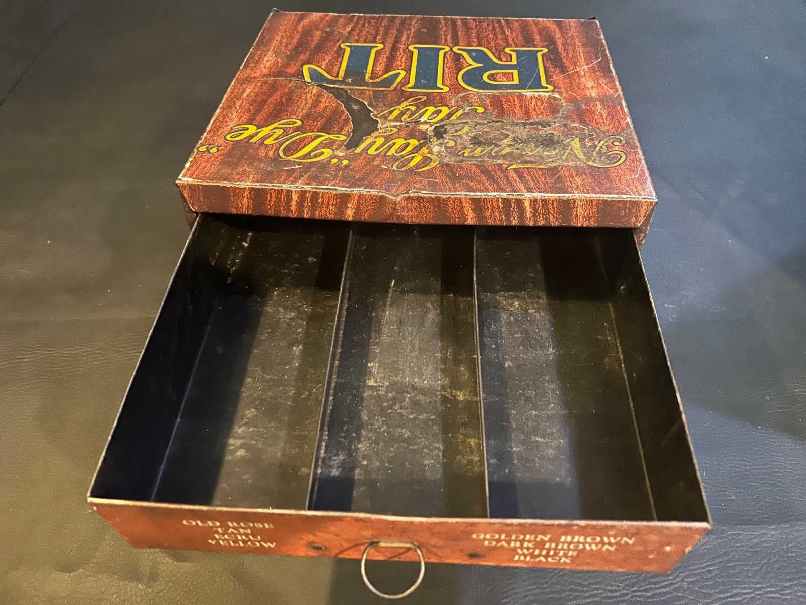 C1920 Tin Litho New Improved RIT Dyes Advertising Counter Top Store Display
