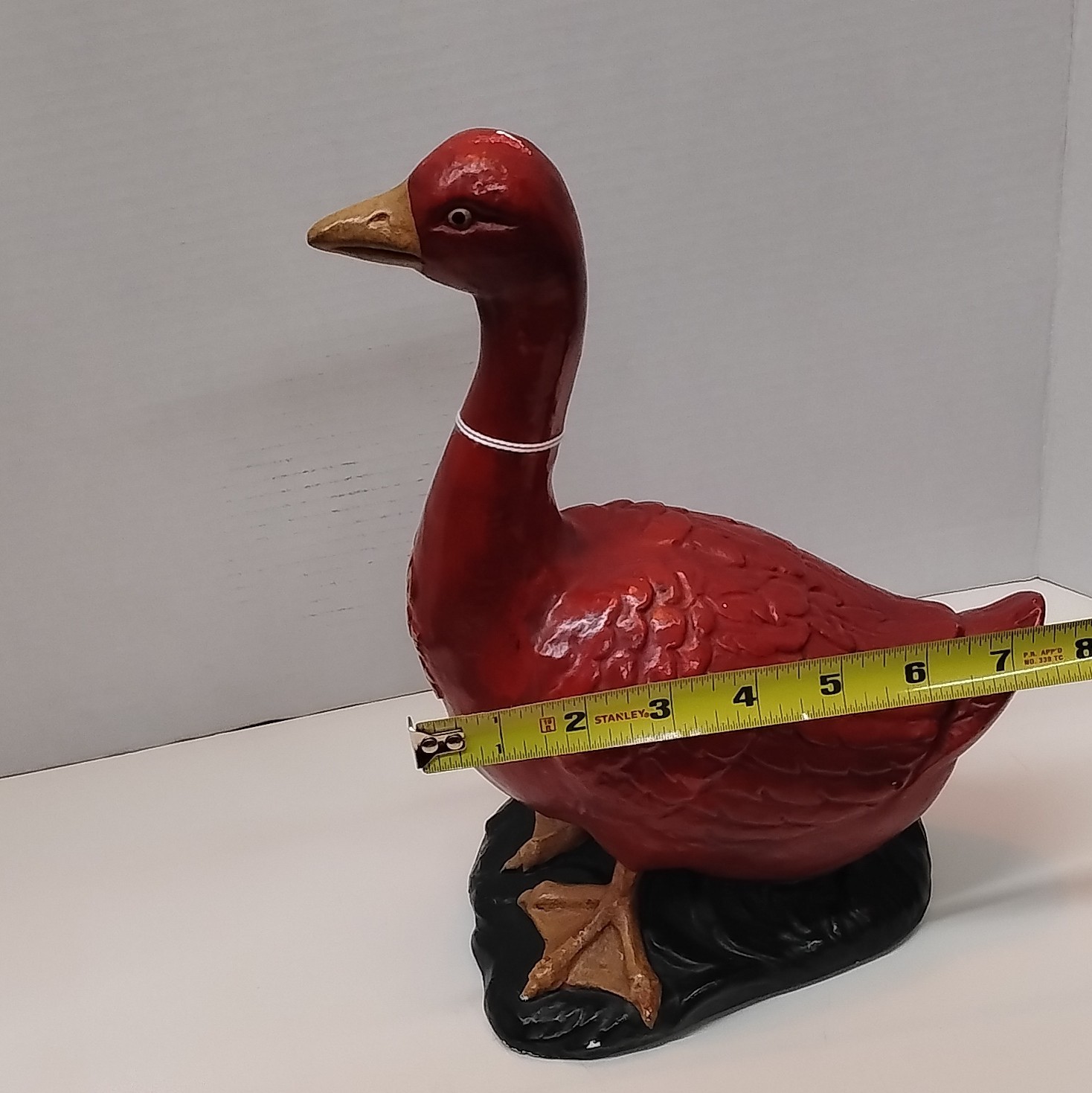 Red Goose Shoes 1960s Store Display Advertising Goose Figure Red/Black/Tan