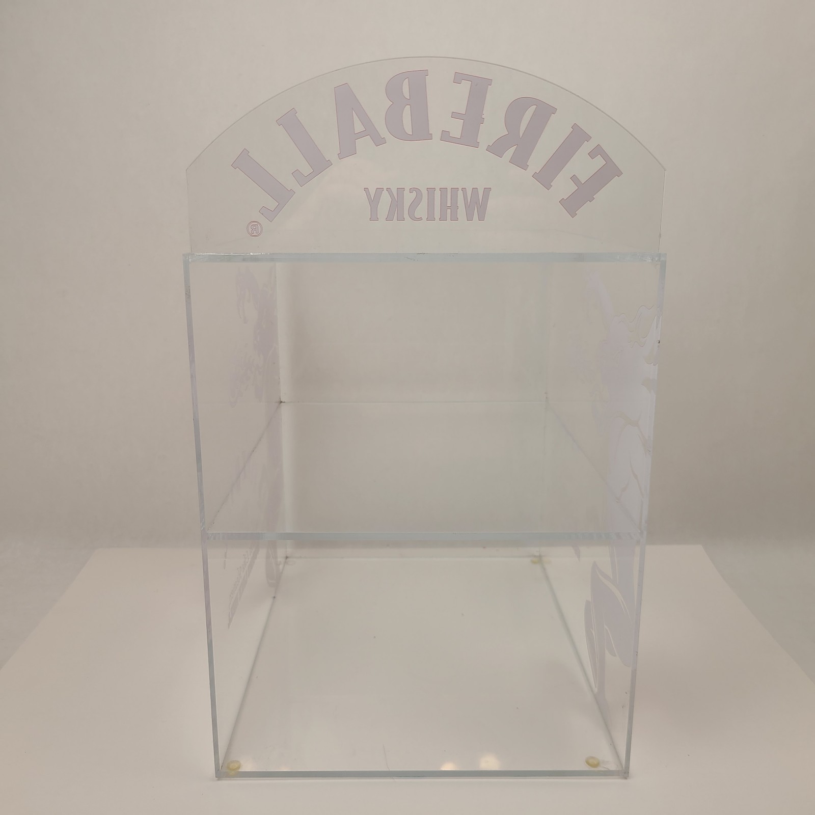 Fireball Whisky Store Counter Display Case 2 Shelf Mini Bottle Holder Bar Decor