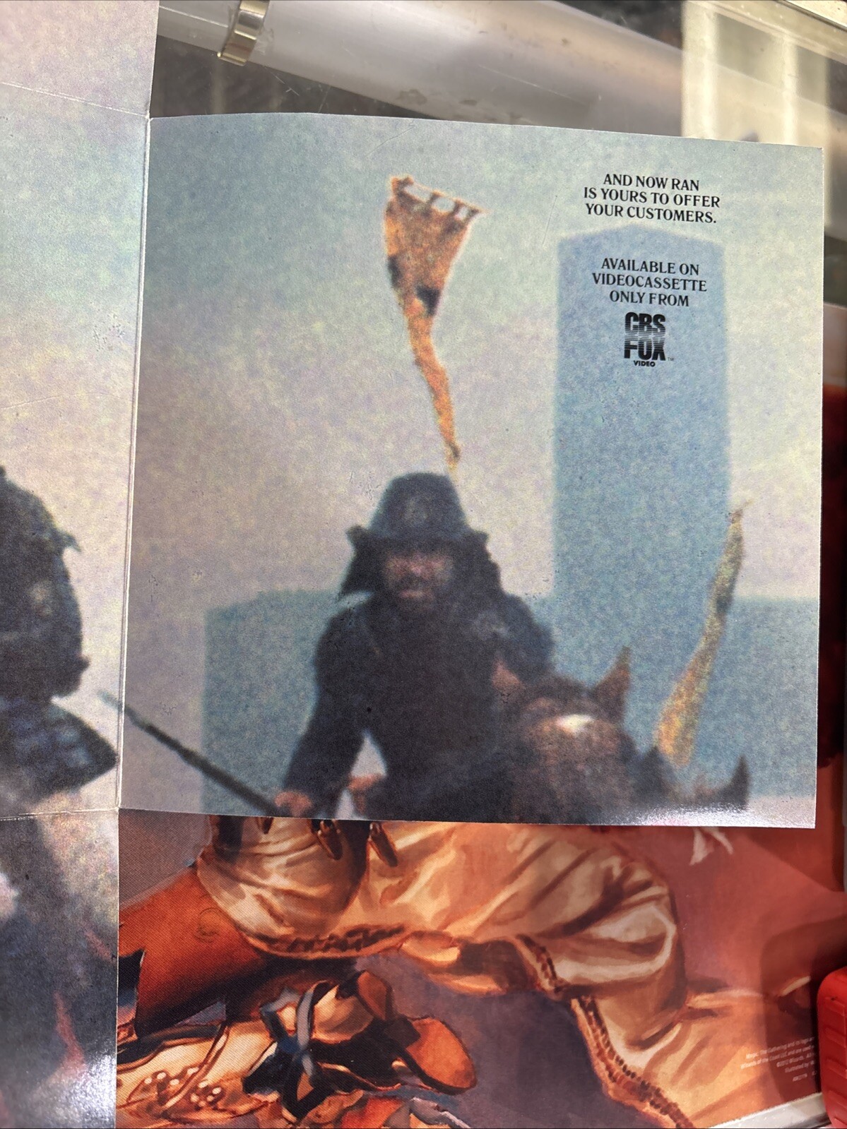 Ran Akira Kurosawa 1985 Counter Display Advertisement