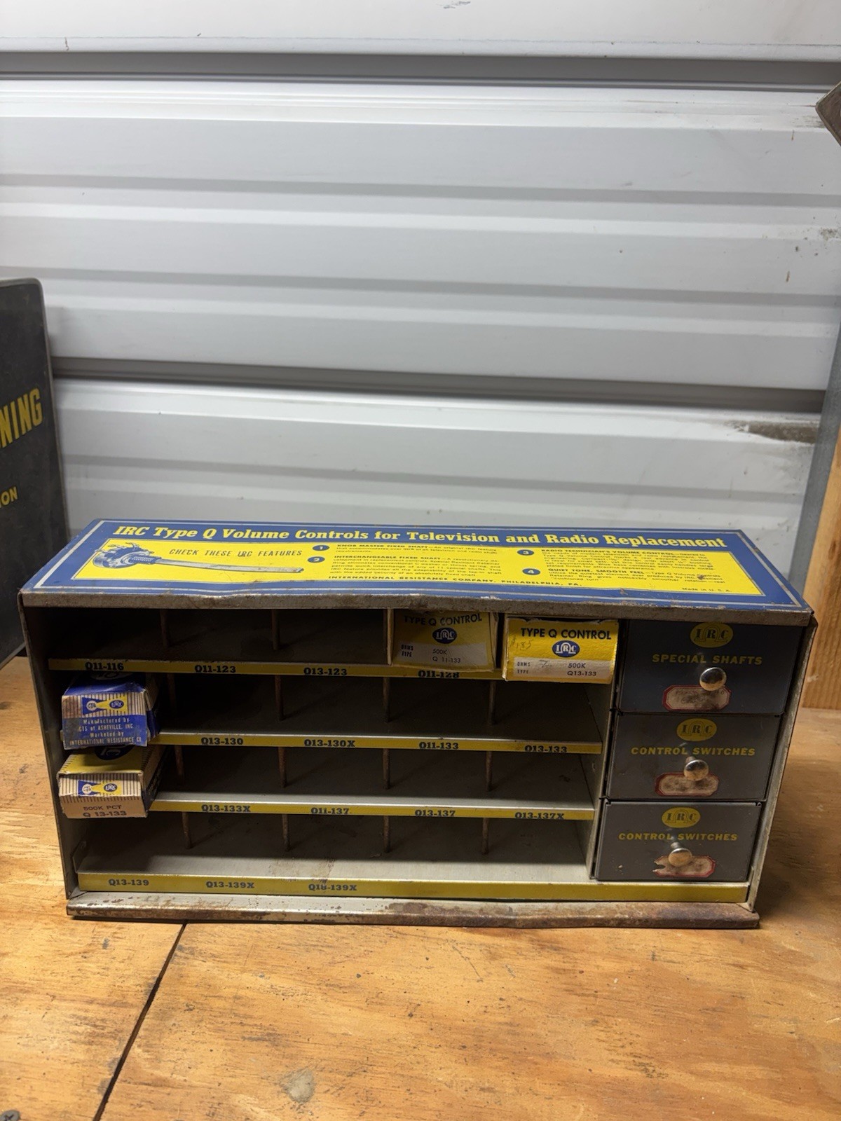 IRC Type Q Radio and Television Volume Control Display Vintage Metal Display