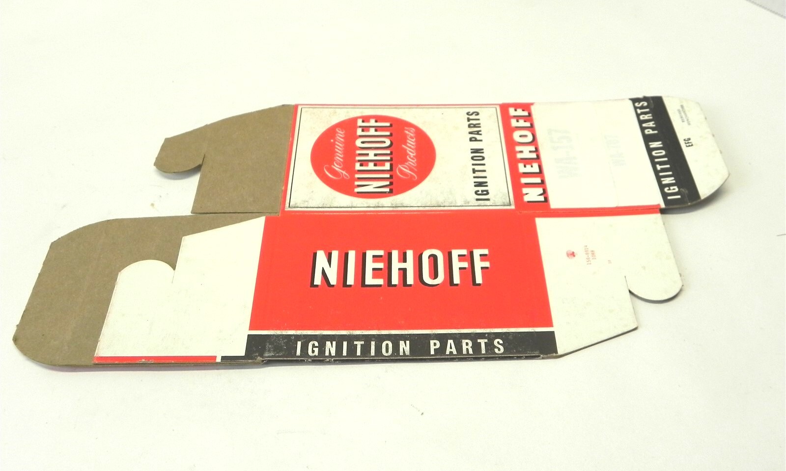 VINTAGE NIEHOFF IGNITION PARTS DISPLAY BOX *BOX ONLY* #EFG NEW UNUSED