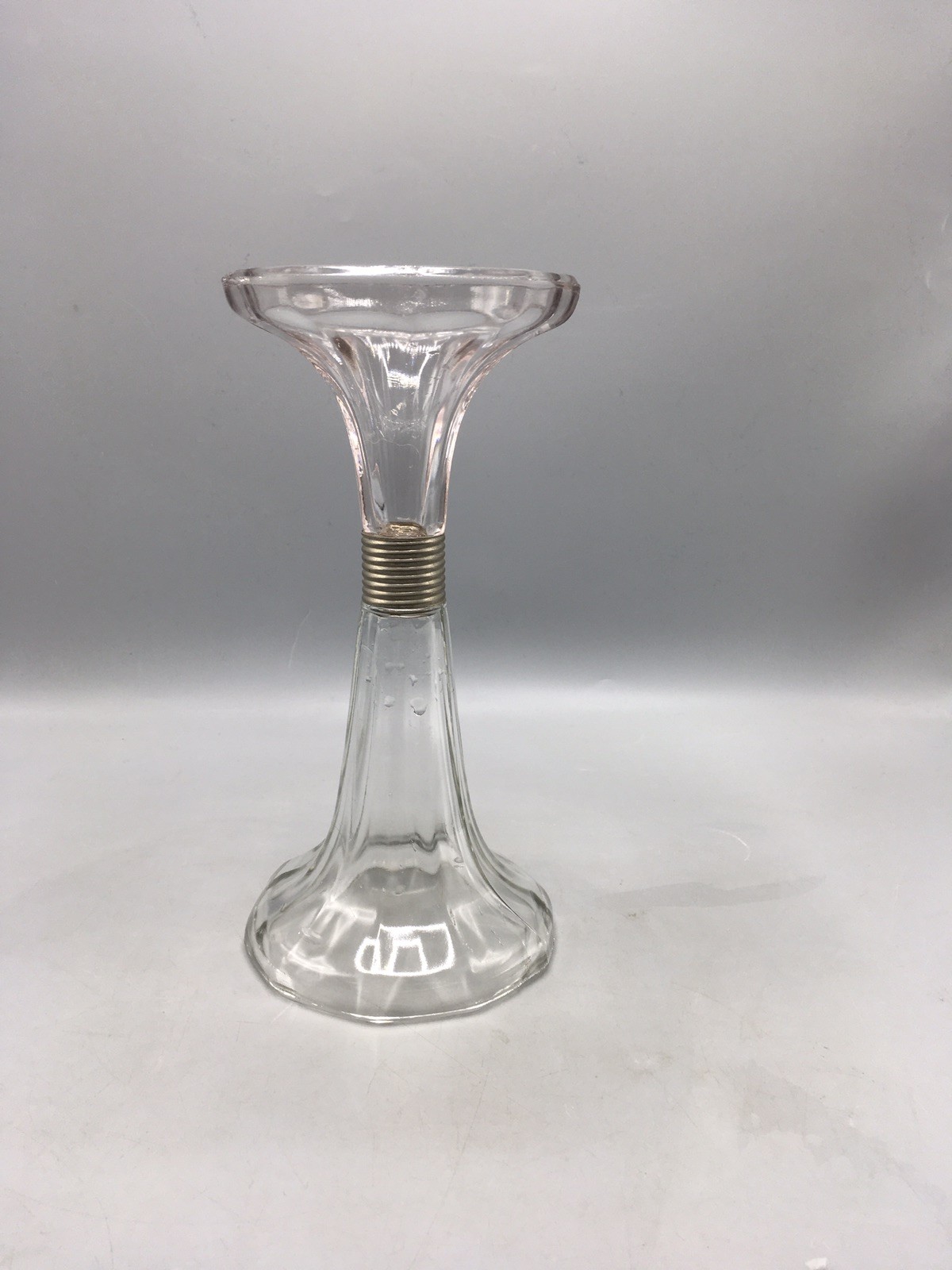 Vintage Glass Drugstore Shelf Riser Soda Fountain 12.5″ – Hat Display, Pedestal