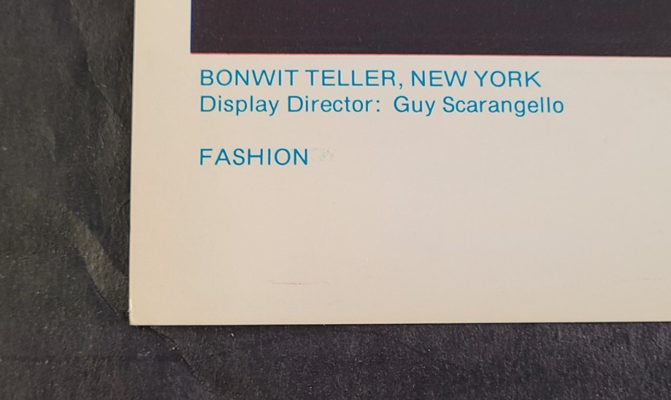 1975 BONWIT TELLER, NY WINDOW DISPLAY PHOTO PRINT CHINOISERIE