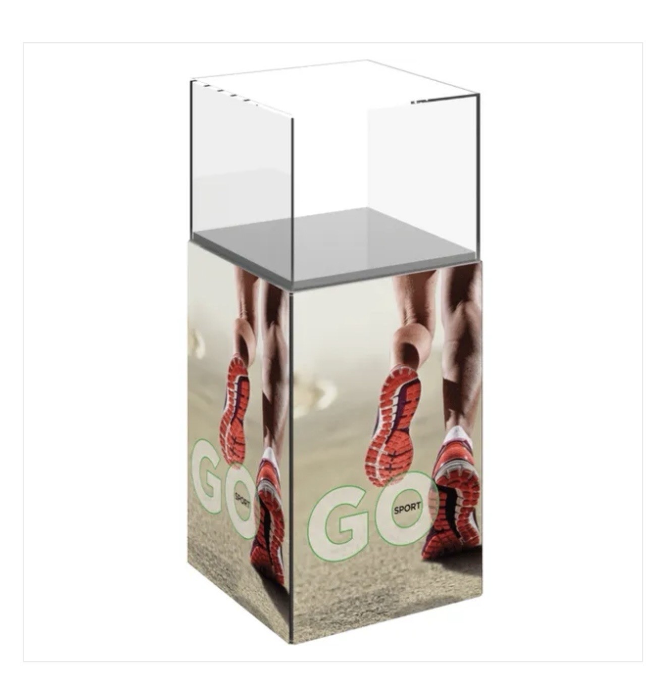 Commercial Retail Display Pedestals w/ Acrylic Top