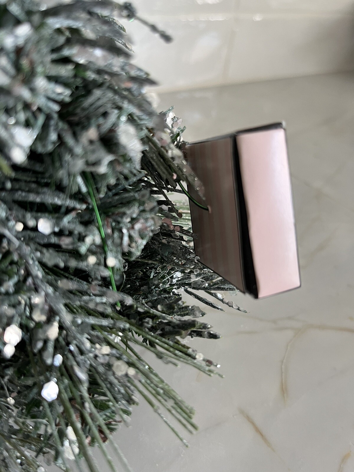 Victoria’s Secret Christmas Tree Store Display Flocked Glittered Gift Ornament