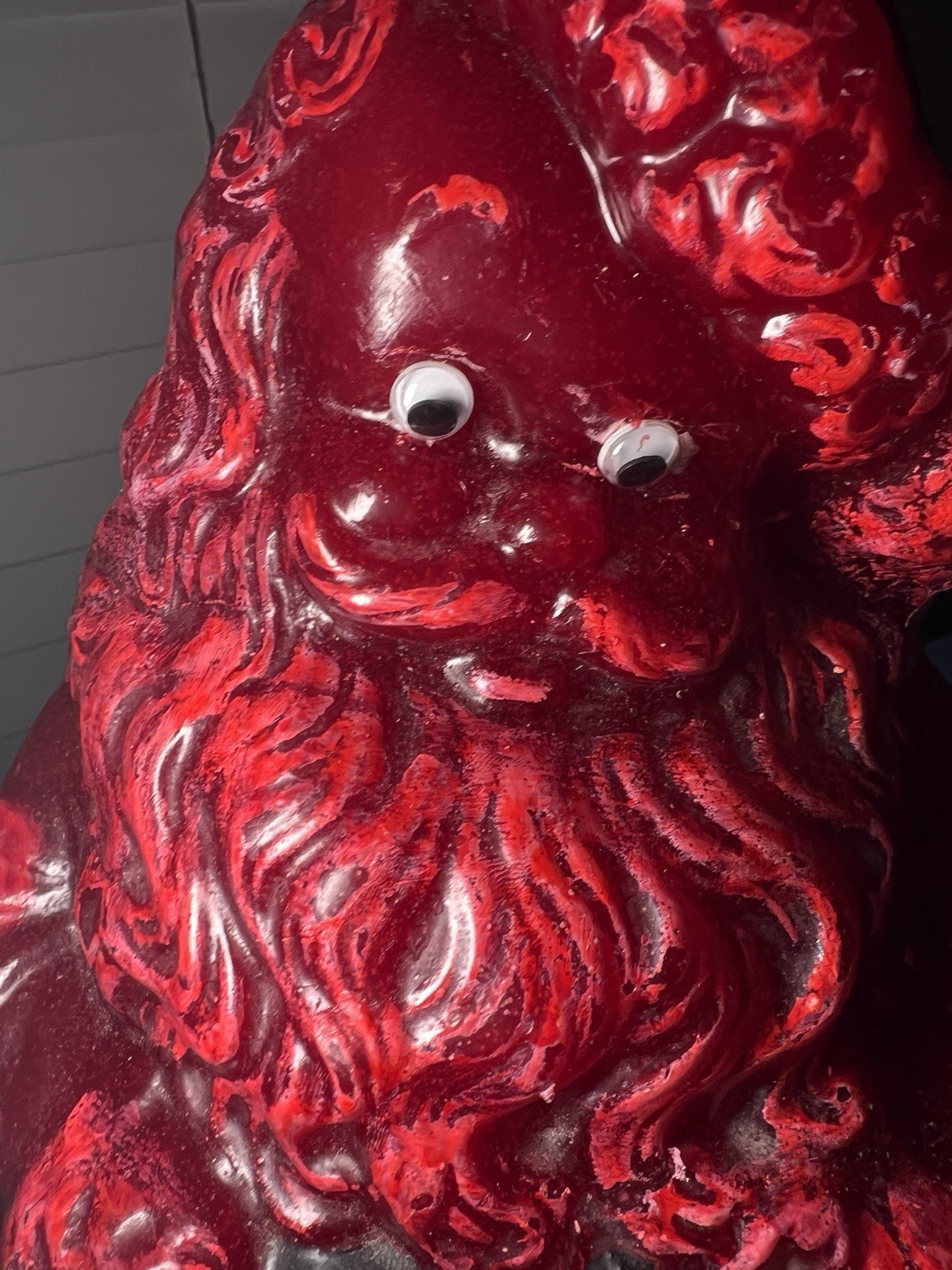 Rare MCM Tavern Candle Solid Wax SANTA Store Display 24” Vintage Christmas Grail