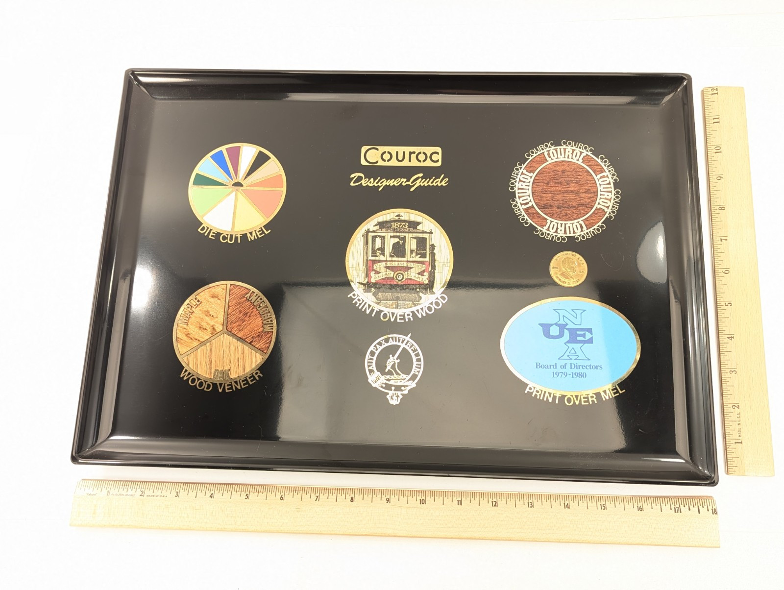 Couroc Salesman Sample Showroom Store Display Design Guide Tray Vintage