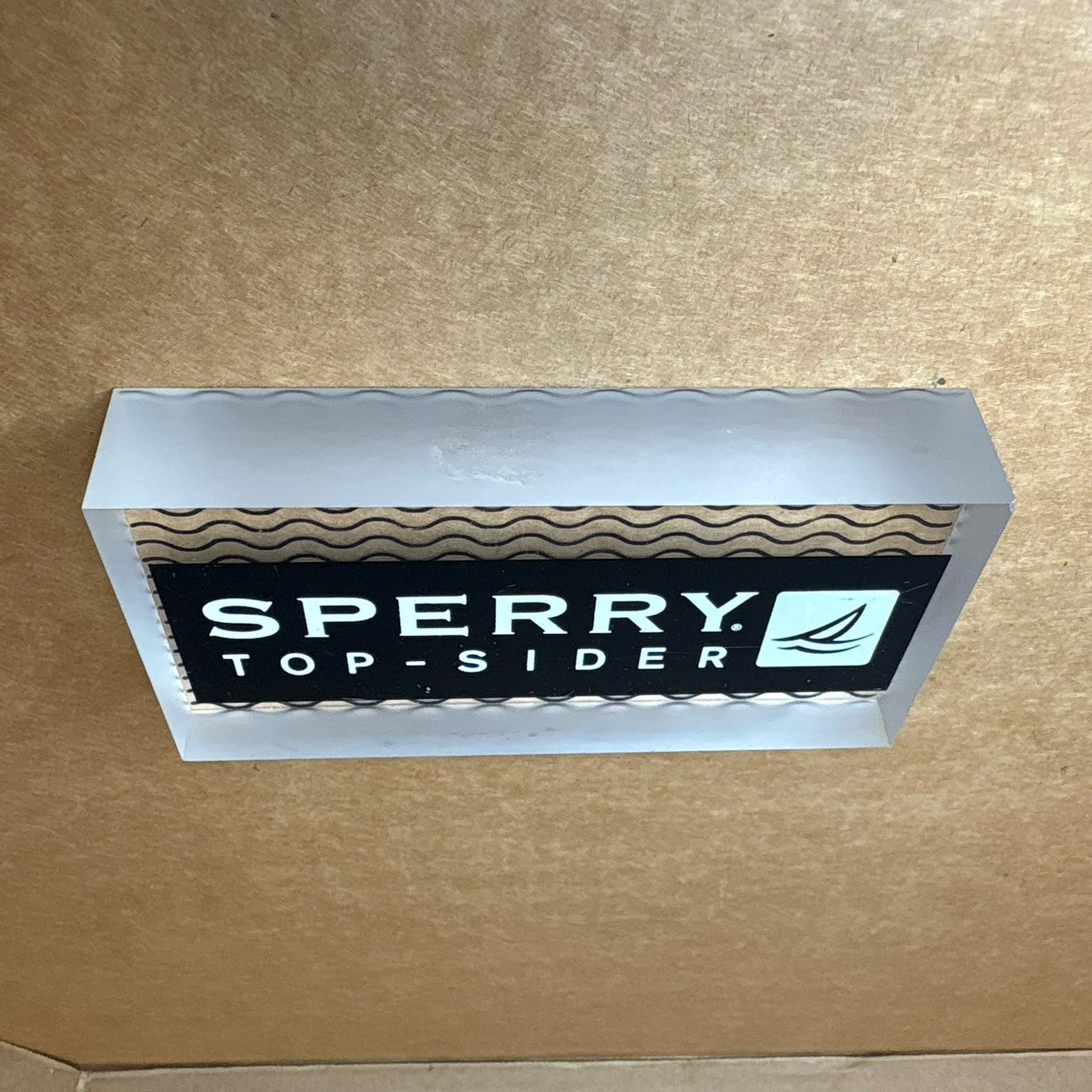 Sperry Top Sider Acrylic Store Retail Display Piece Boat Shoe Pre-owned Must Hav