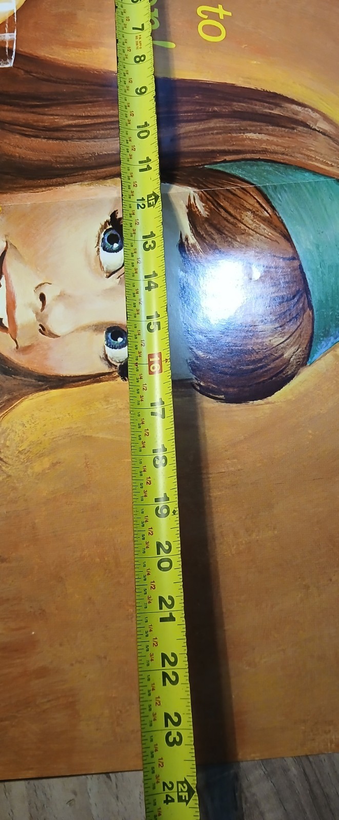 Vintage Bananas and Milk poster grocery store display from 1950s Unused