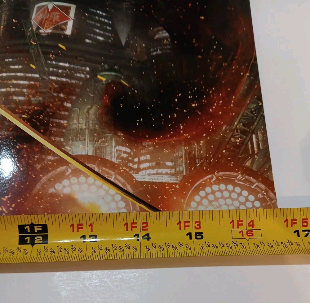 Final Fantasy VII 7 Remake GameStop Promo Store Display, Both Sides Printed RARE