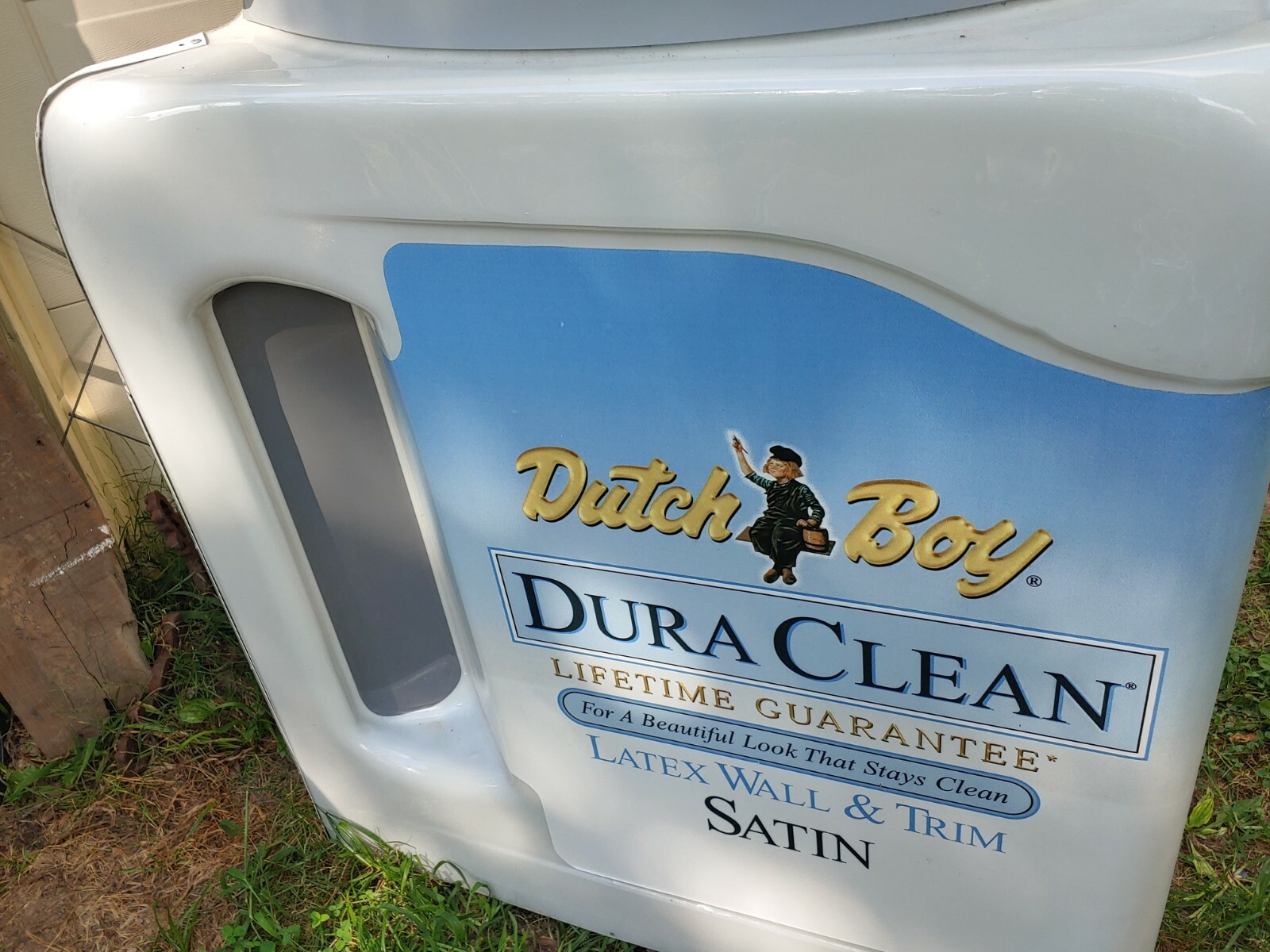 HUGE Dutch Boy Paint Can Bucket 4′ Sign Light Up Dura Clean Store-Front VTG