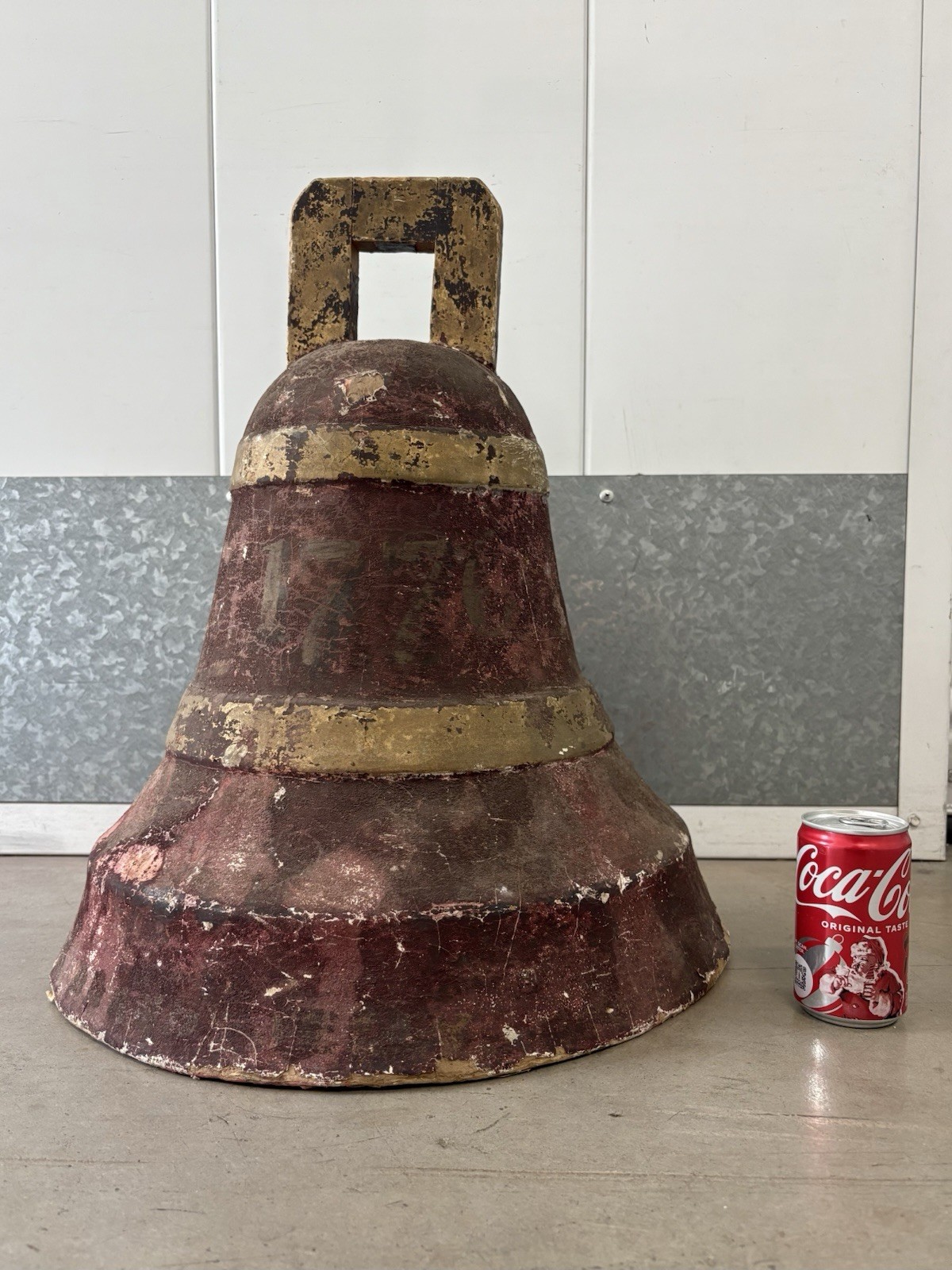 🔥 RARE Antique Old 1880 American LIBERTY BELL Brand FOLK ART Store Display Sign