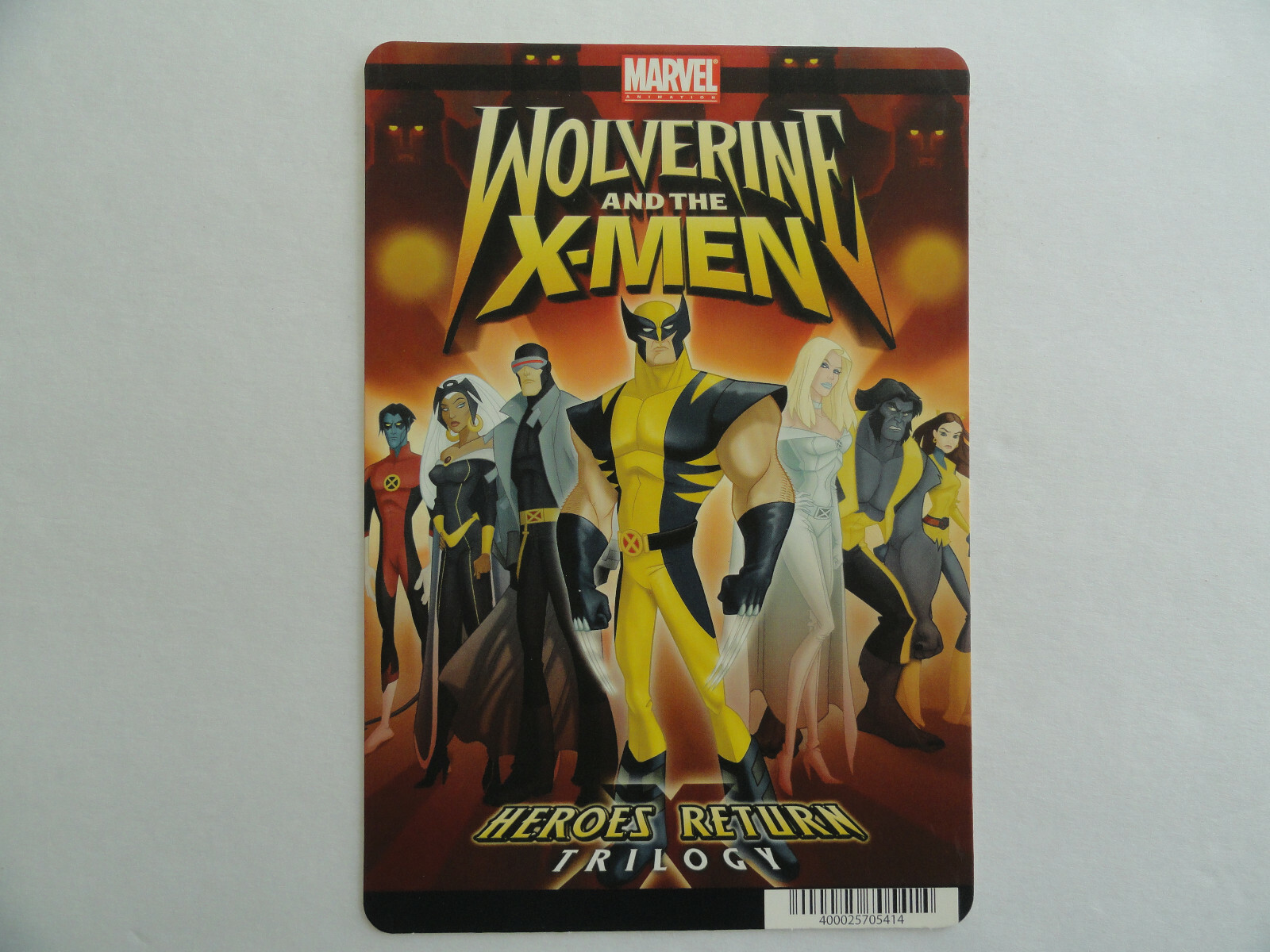 WOLVERINE AND THE X-MEN HEROES RETURN BLOCKBUSTER BACKER CARD 5″X8″ NO MOVIE