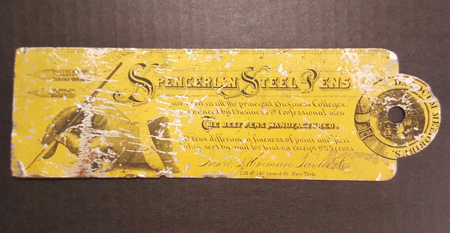 Spencerian Steel Pens Antique Metal Store Display New York RARE