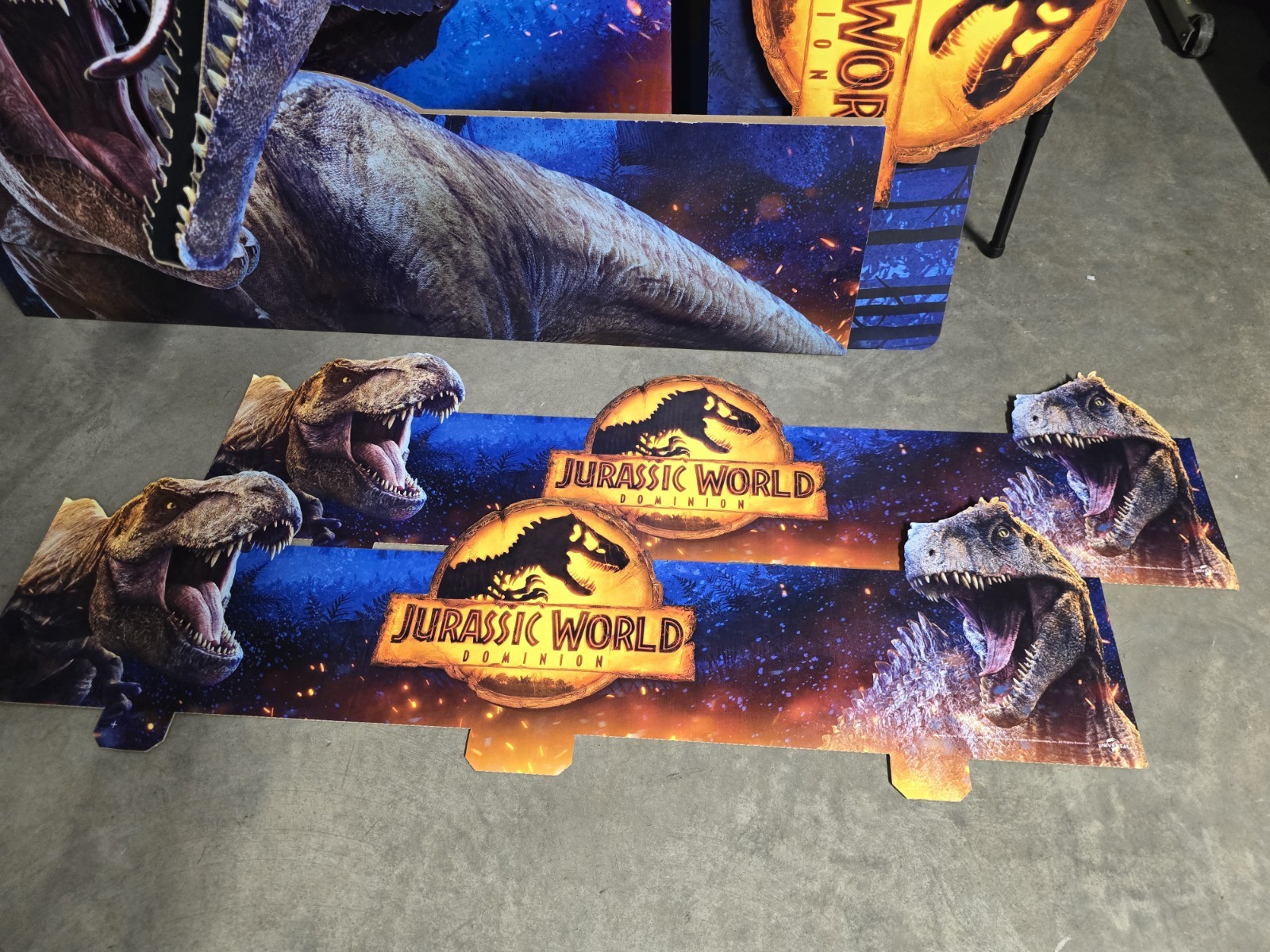 Jurassic World Dominion Walmart End cap Store Display HUGE RARE Complete
